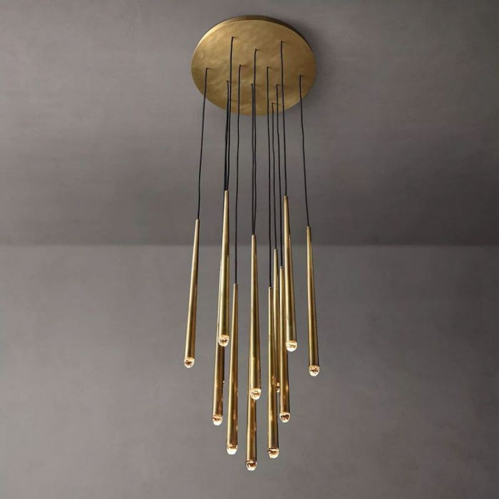 Seylin Meteor Shower Round Tapered Tubular Chandelier 24"