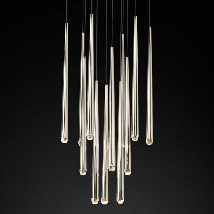 Seylin Meteor Shower Round Tapered Tubular Chandelier 24"