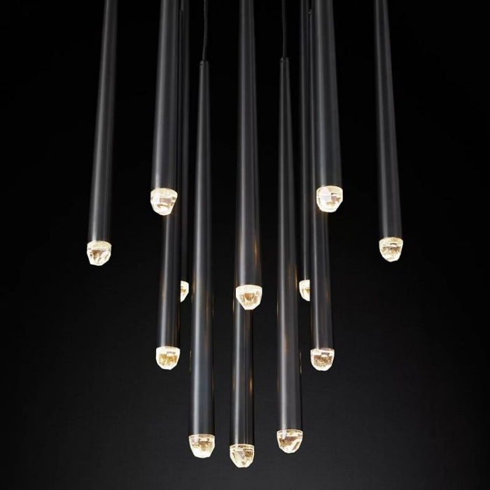 Seylin Meteor Shower Round Tapered Tubular Chandelier 24"