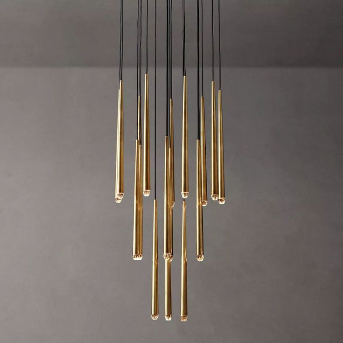 Seylin Meteor Shower Round Tapered Tubular Chandelier 24"