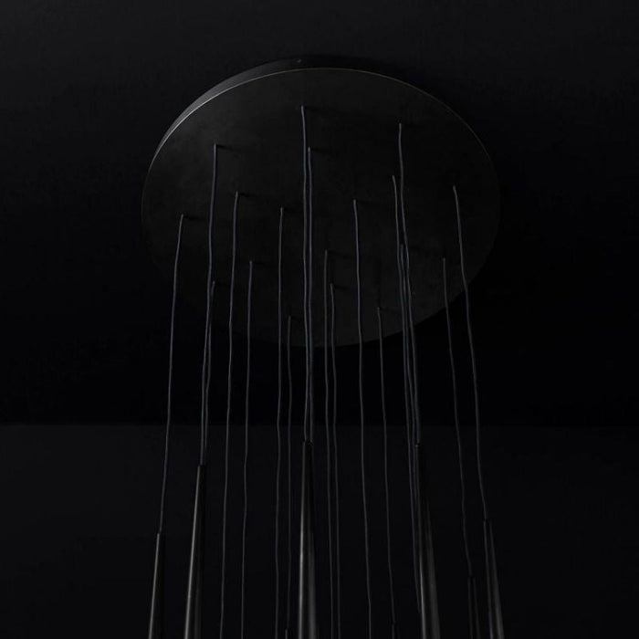 Seylin Shower Round Tapered Tubular Chandelier 30"