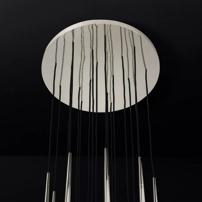 Seylin Shower Round Tapered Tubular Chandelier 30"