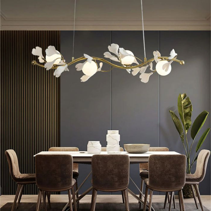 Urban Chic Gingko Linear Glass Chandelier