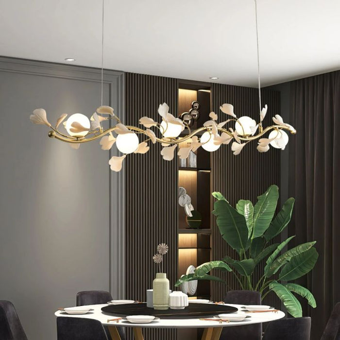 Urban Chic Gingko Linear Glass Chandelier