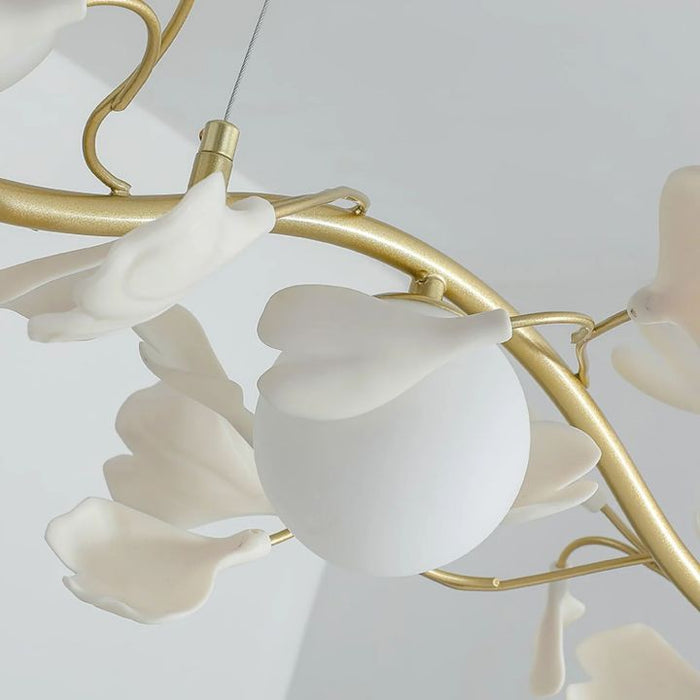 Urban Chic Gingko Linear Glass Chandelier