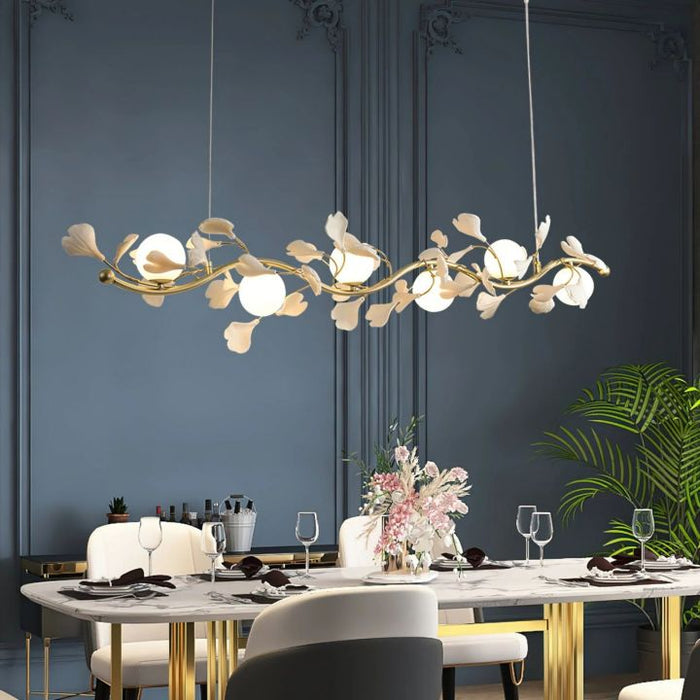 Urban Chic Gingko Linear Glass Chandelier