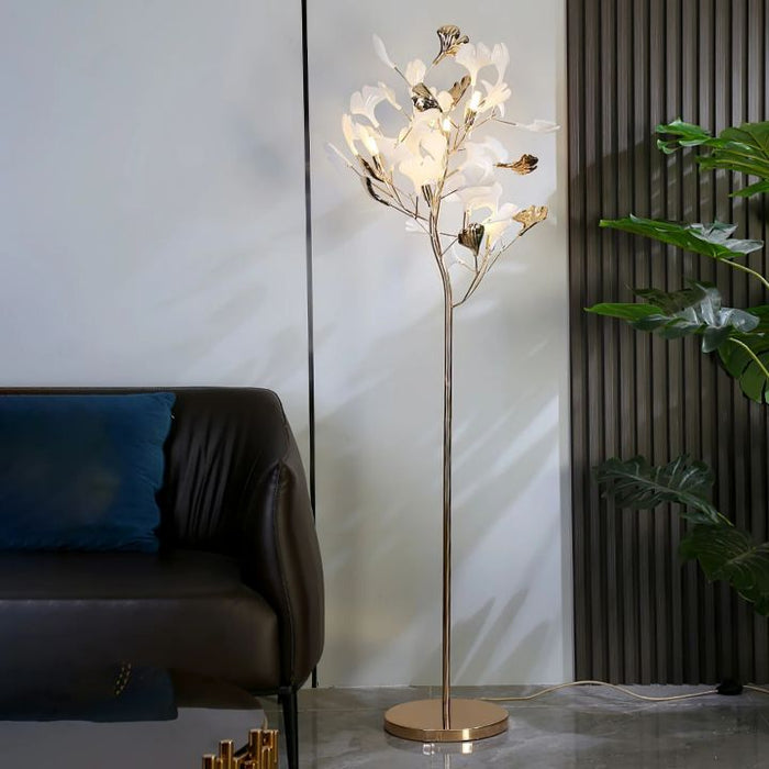 Gingko Ceramic Leaf Floor Lamp