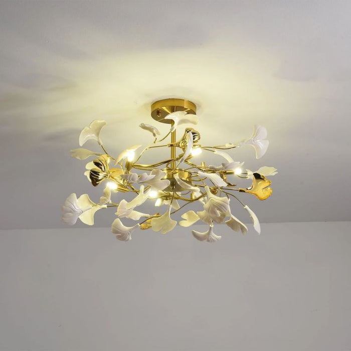 Gingko Ceramic Luxury Chandelier Style B