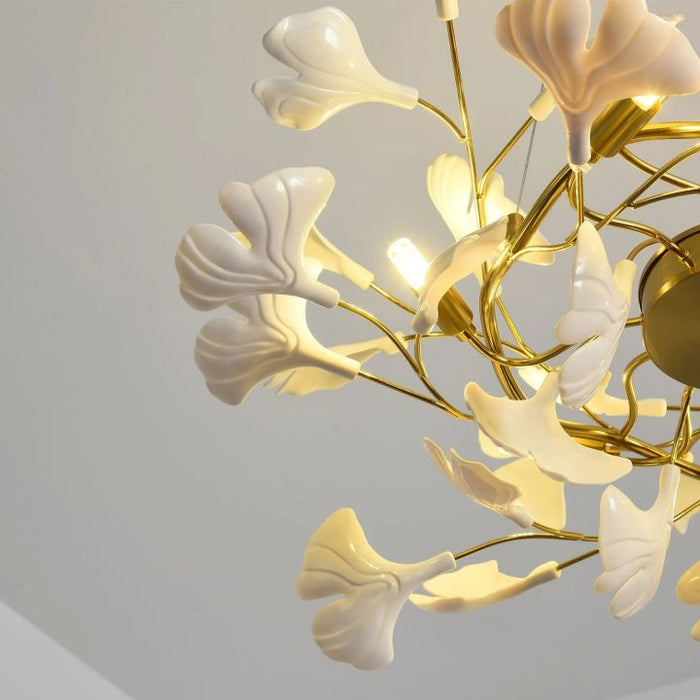 Gingko Ceramic Luxury Chandelier Style B