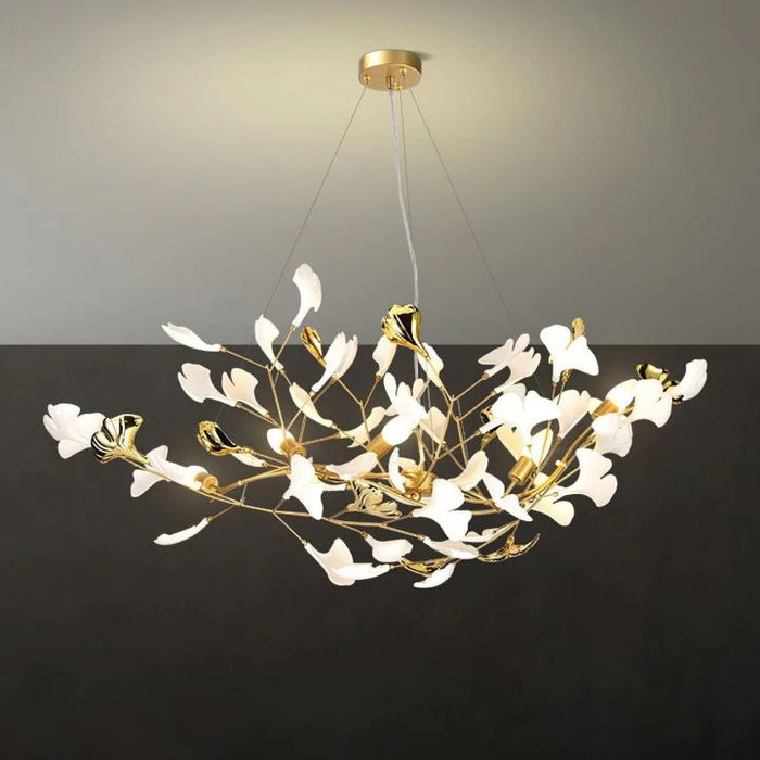 Gingko Ceramic Luxury Chandelier Style D