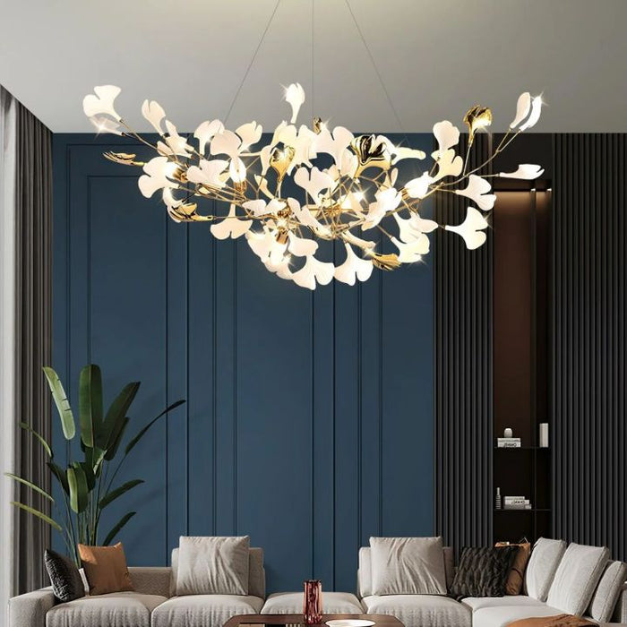 Gingko Ceramic Luxury Chandelier Style D