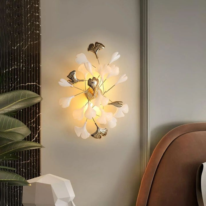 Gingko Ceramic Wall Sconce Lamp