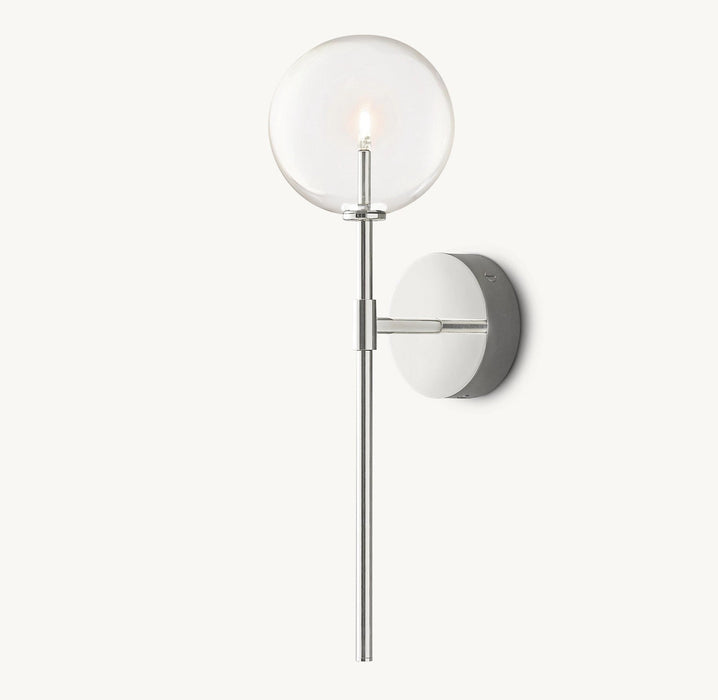 Glass Globe Wall Sconce