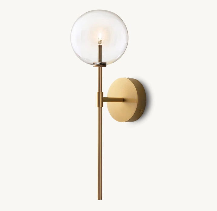 Glass Globe Wall Sconce