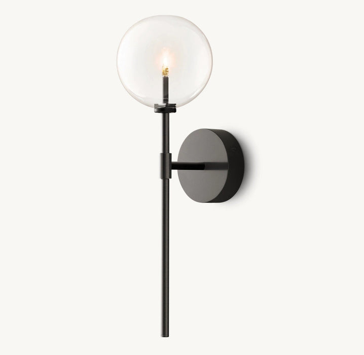 Glass Globe Wall Sconce