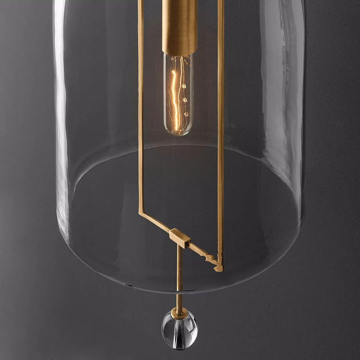 Louhia Brass Grand Wall Sconce With Glass Shade