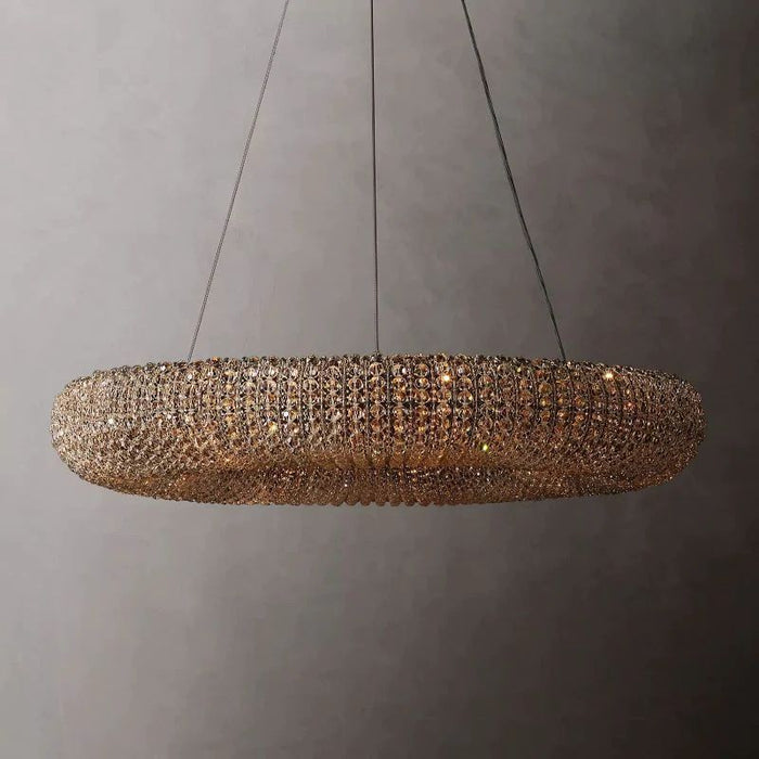 Hailo Crystal Round LED Chandelier 32"