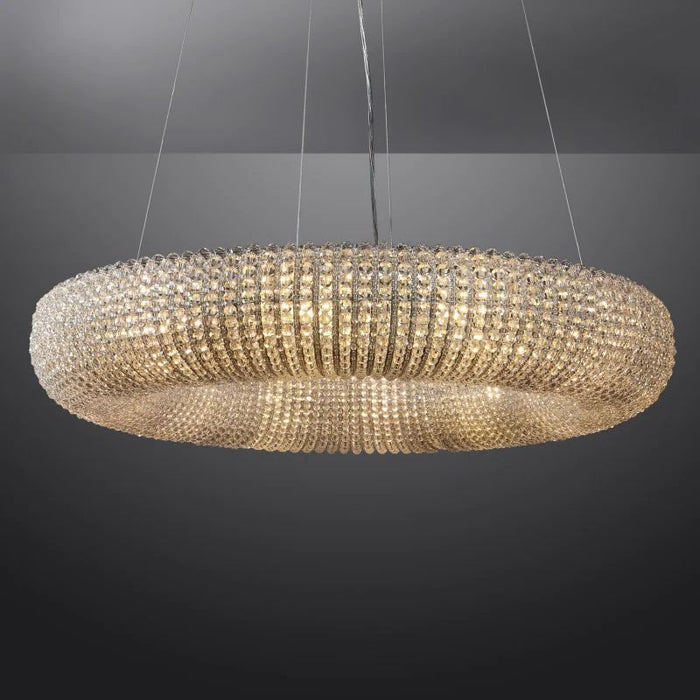 Hailo Crystal Round LED Chandelier 32"