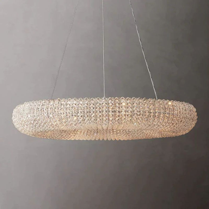 Hailo Crystal Round LED Chandelier 32"