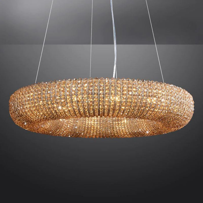 Hailo Crystal Round LED Chandelier 32"