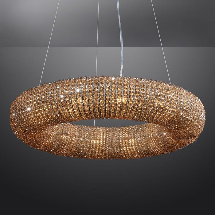 Hailo Crystal Round LED Chandelier 32"