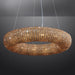 Halo Crystal Round LED Chandelier 41"