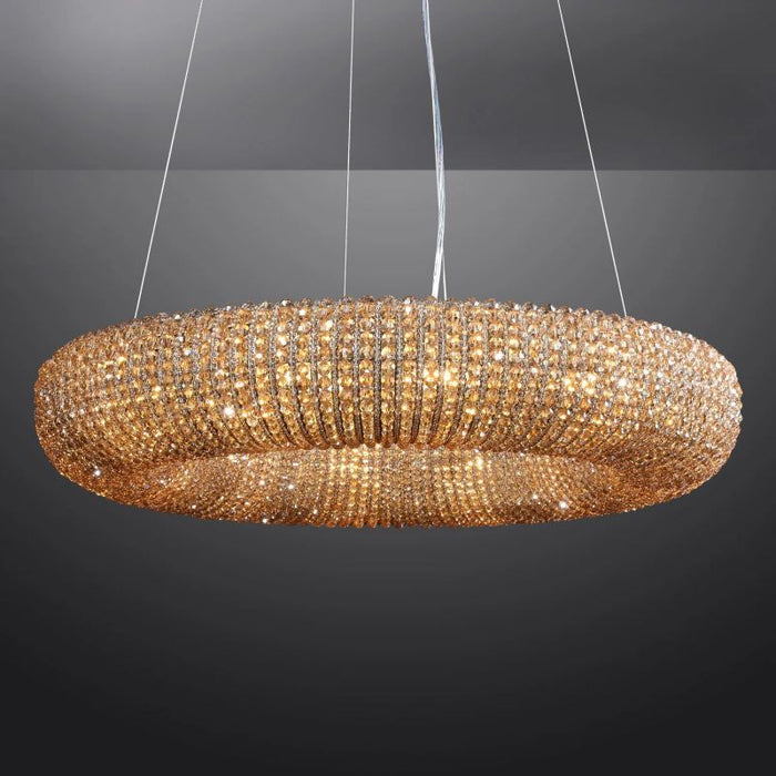 Hailo Crystal Round LED Chandelier 59"
