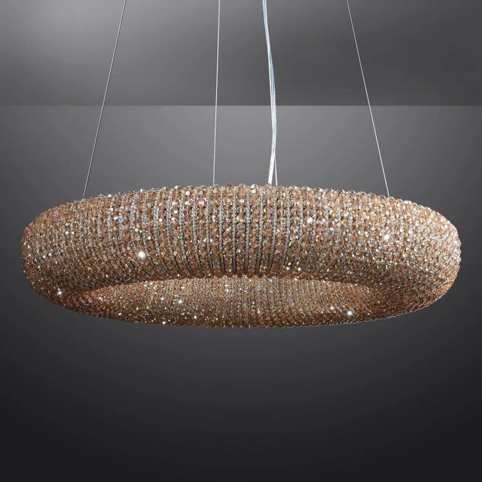 Hailo Crystal Round LED Chandelier 59"
