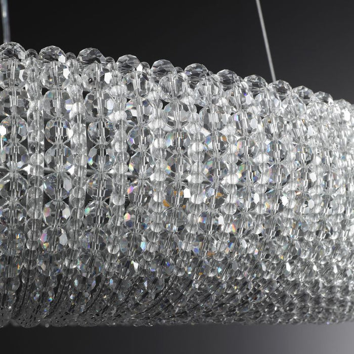 Hailo Crystal Round LED Chandelier 59"