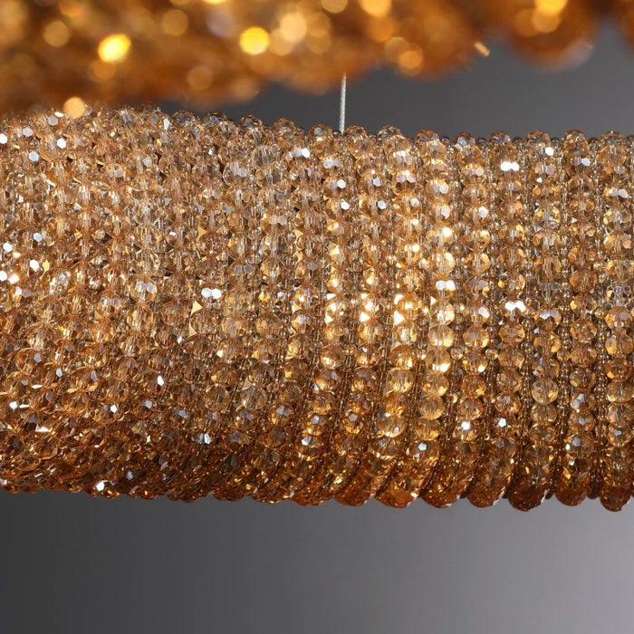 Hailo Crystal Round LED Chandelier 59"