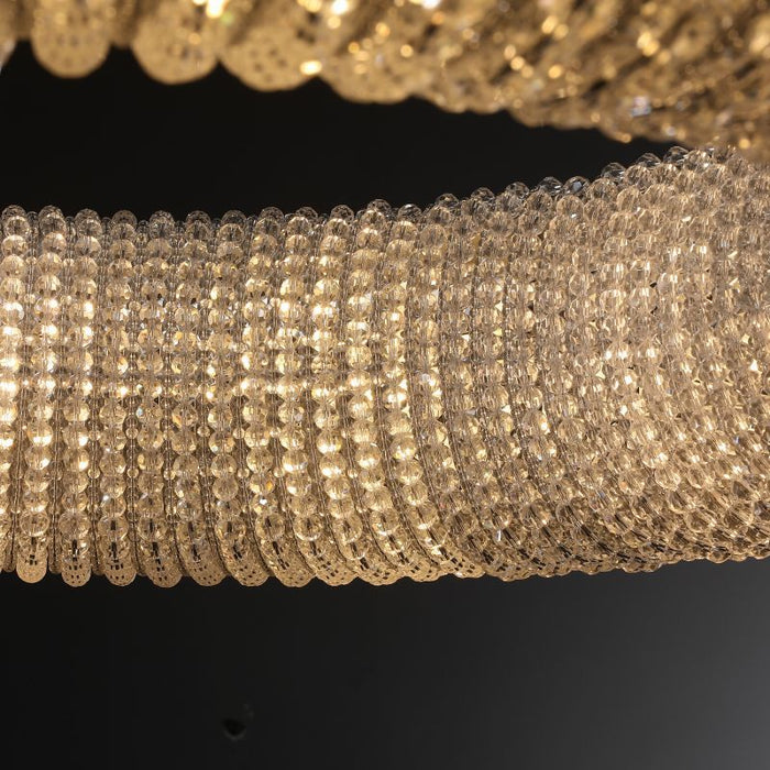 Hailo Crystal Round LED Chandelier 59"