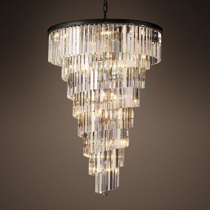 Zella Luxury Multi-Tier K9 Crystal Chandelier