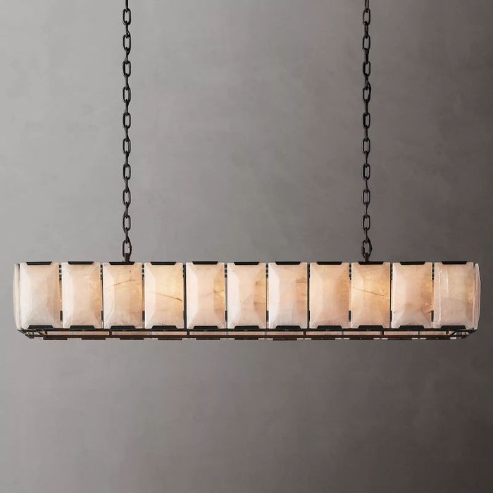 Paula Calcite Rectangle Chandelier