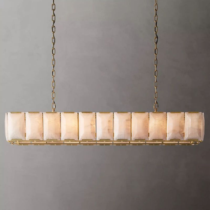 Paula Calcite Rectangle Chandelier