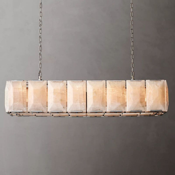 Paula Calcite Rectangle Chandelier