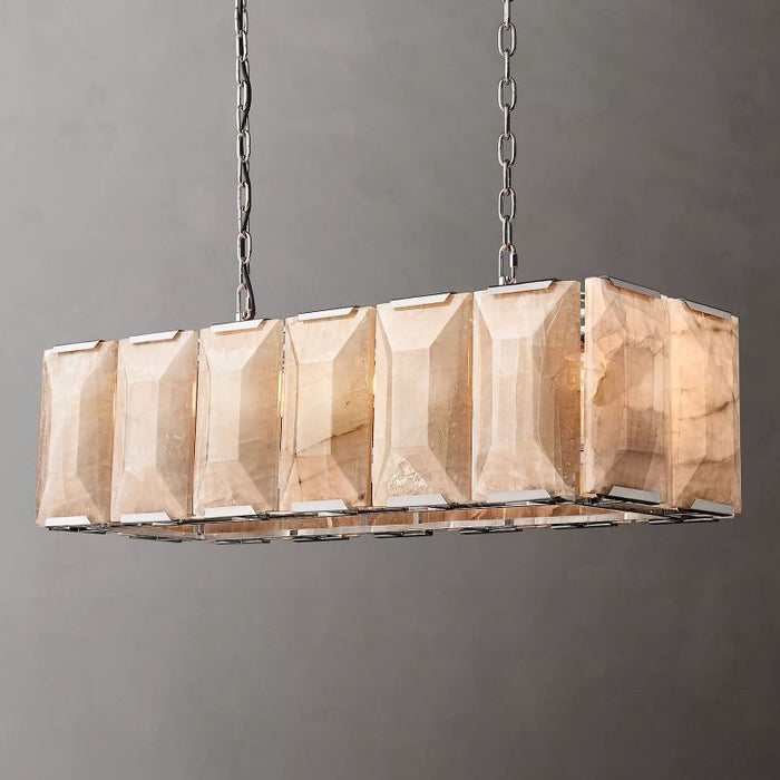 Paula Calcite Rectangle Chandelier