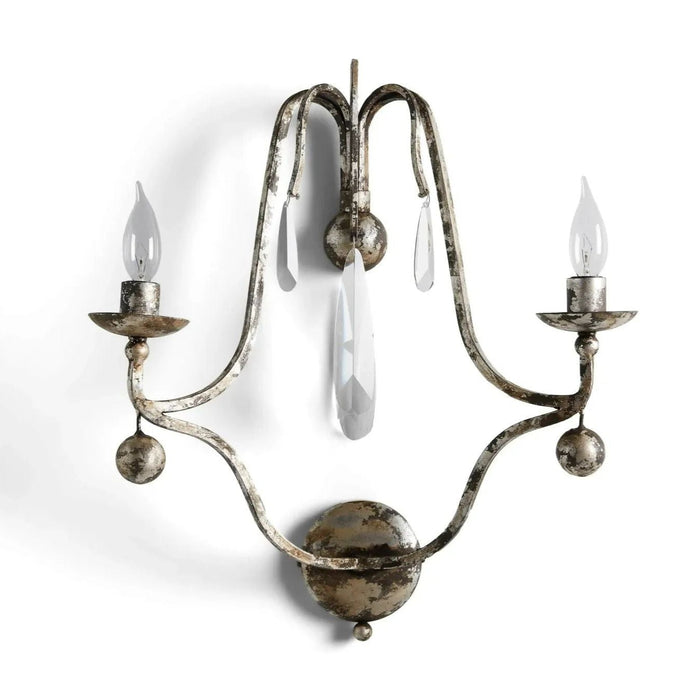 Kaile Crystal 2 Lights Wall Sconce