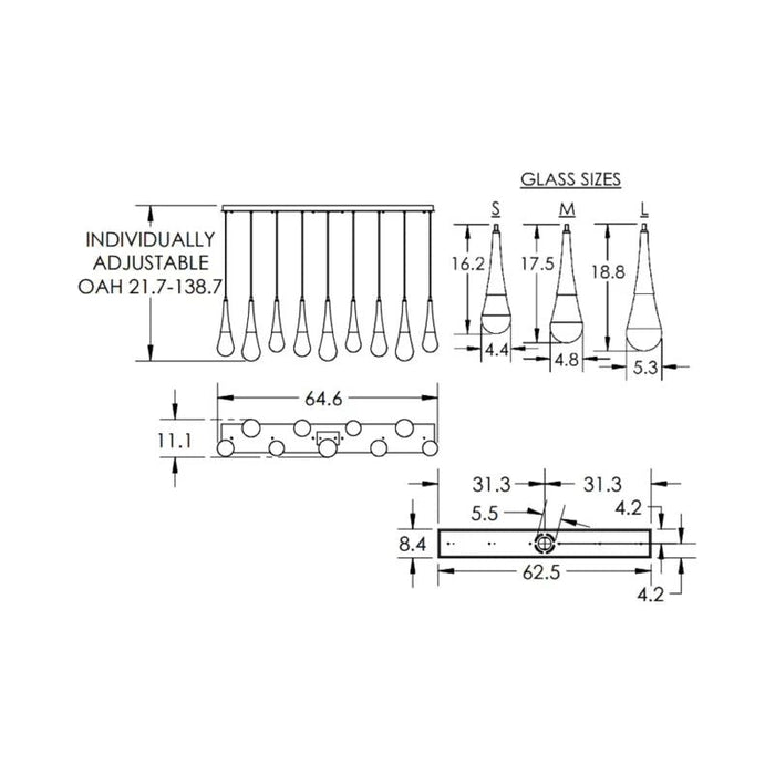 Dolores Linear Chandelier