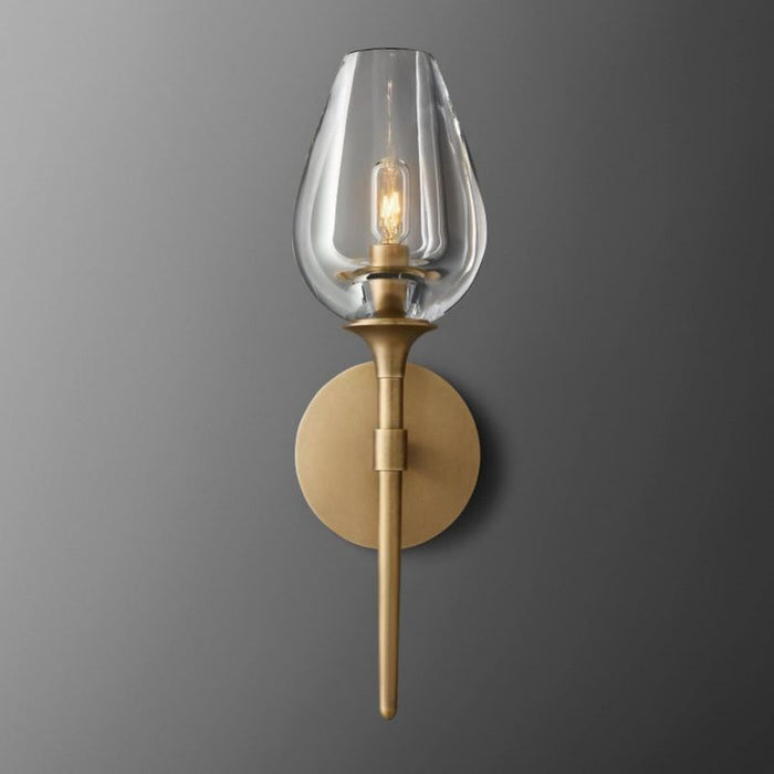 Tulip Glass Single Sconce