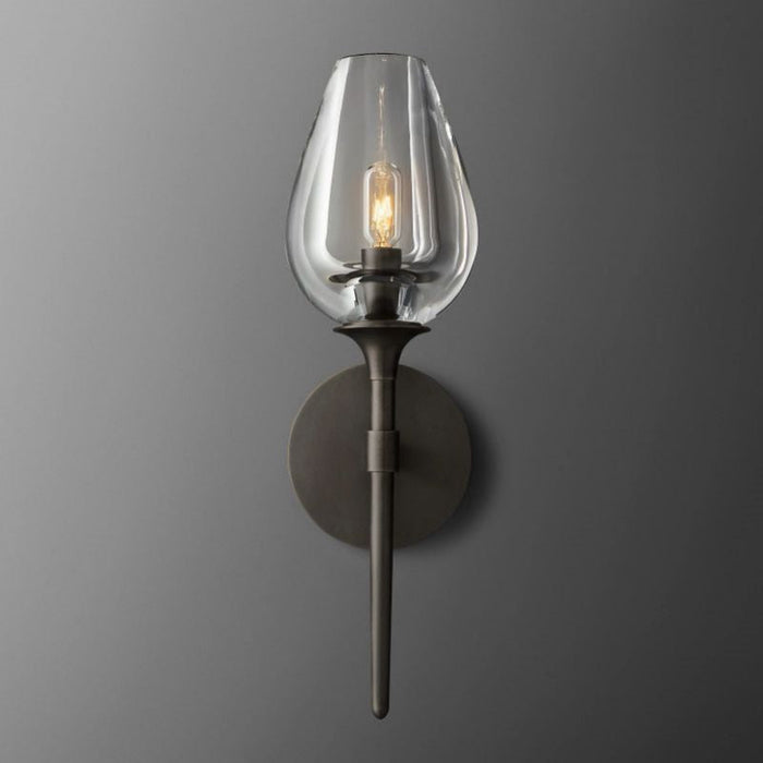 Tulip Glass Single Sconce