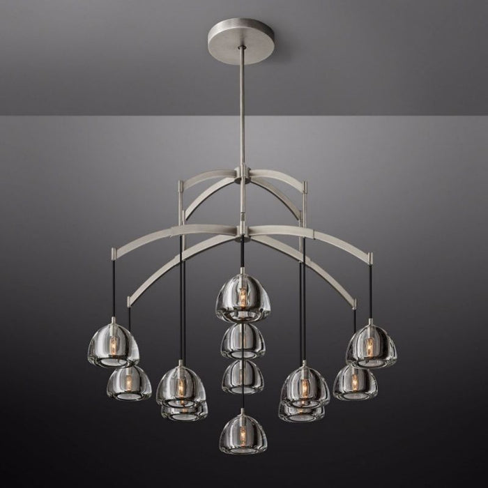 Hemisphere Glass Round Chandelier 48"