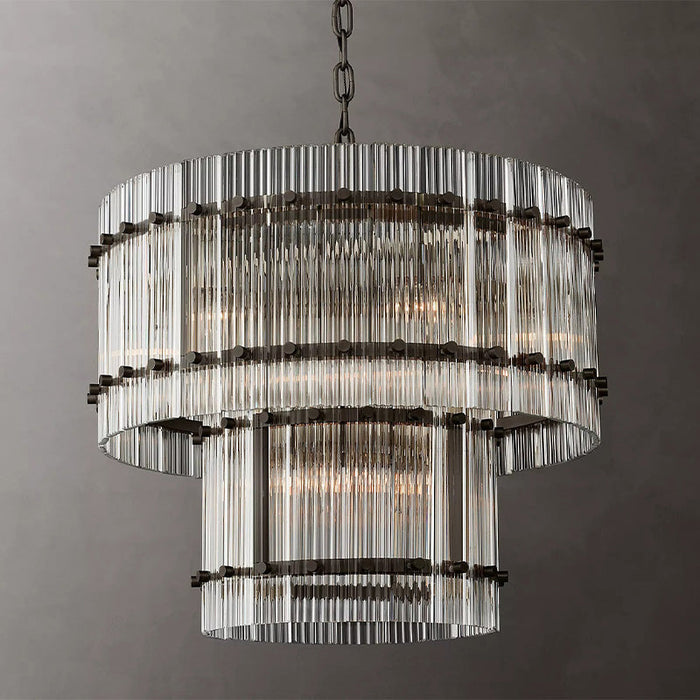 Mearin 2-Tier Round Chandelier 22"