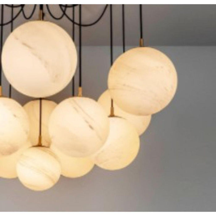 Alabaster Ball Chandelier