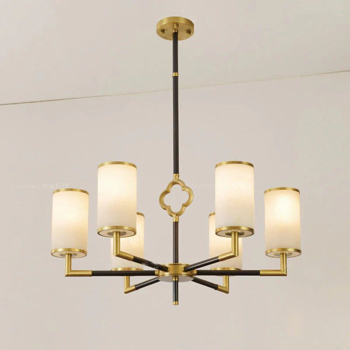 Multi-layer Branda Alabaster Round chandelier