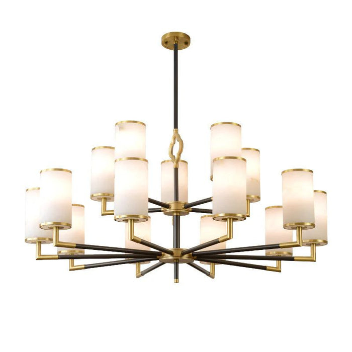 Multi-layer Branda Alabaster Round chandelier