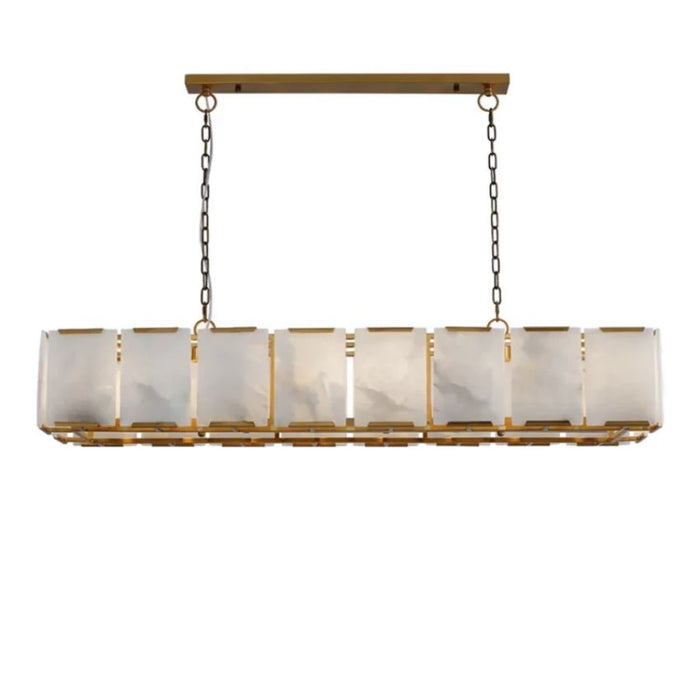 Galisa Alabaster Rectangle Chandelier