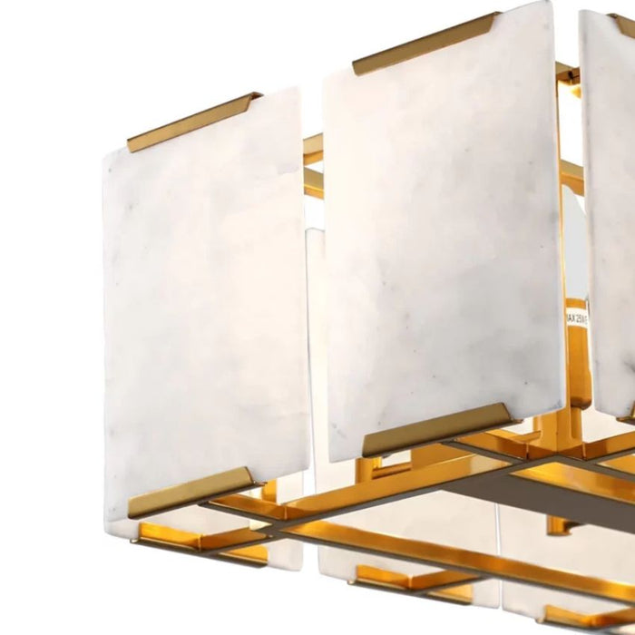 Galisa Alabaster Rectangle Chandelier