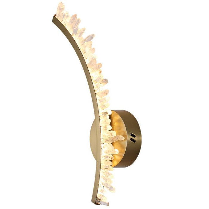 Primary Modern Simple Rock Crystal Sconce