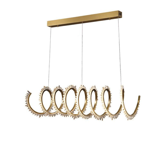 Primary Modern Spiral Crystal Chandelier