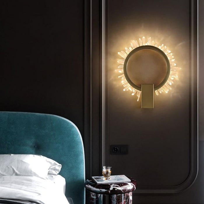 Primary Rock Crystal Ring Sconce